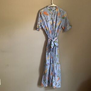 Zara floral midi dress